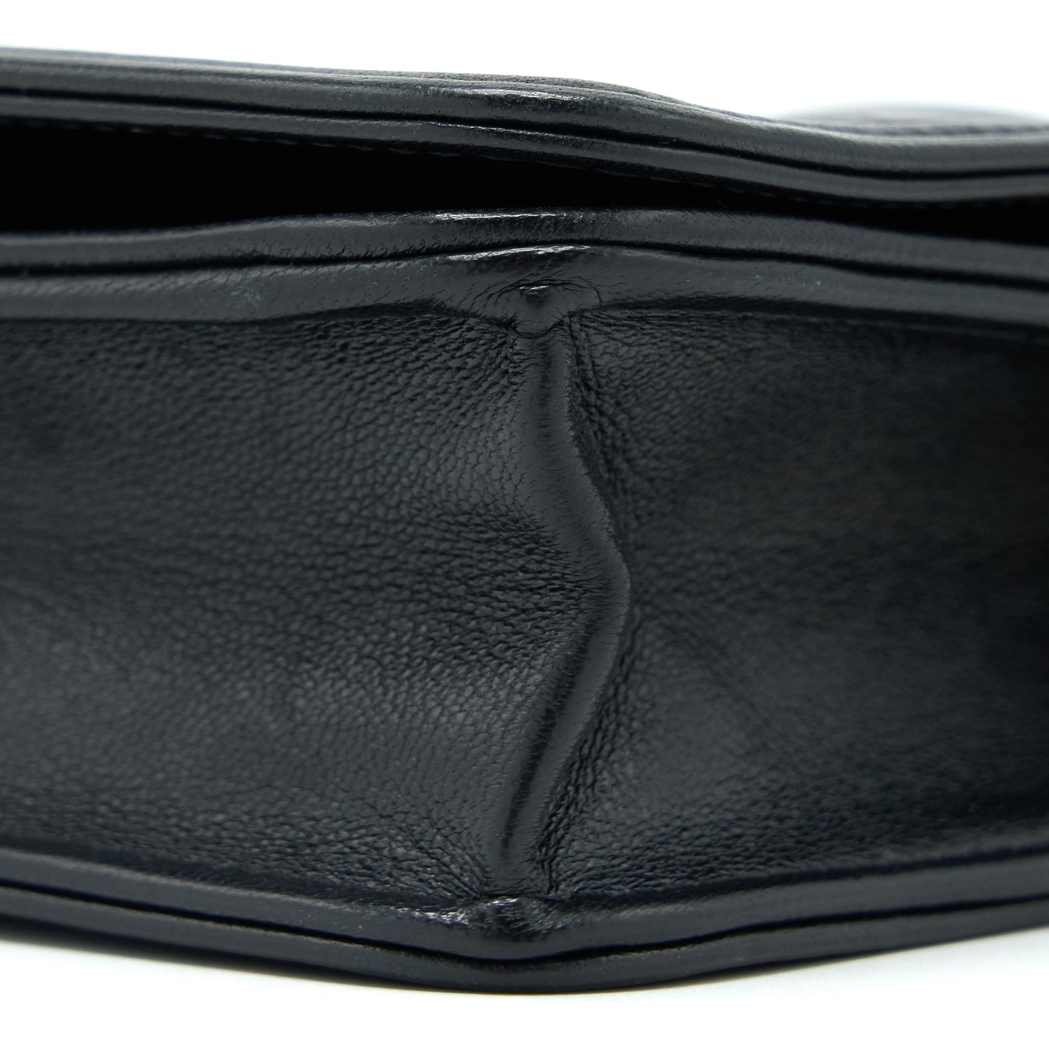 Chanel Boy Wallet on Chain Lambskin Black Brushed