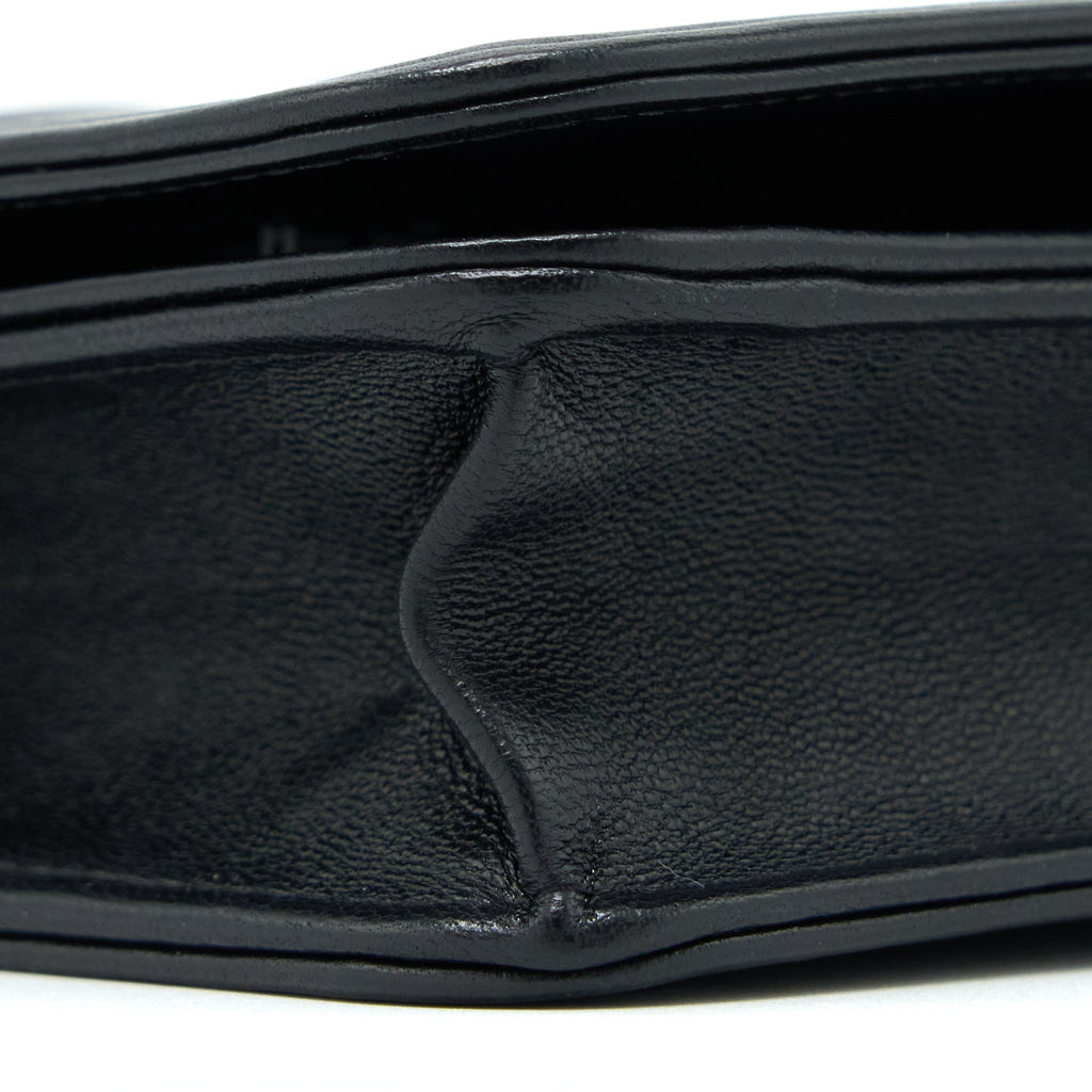 Chanel Boy Wallet on Chain Lambskin Black Brushed