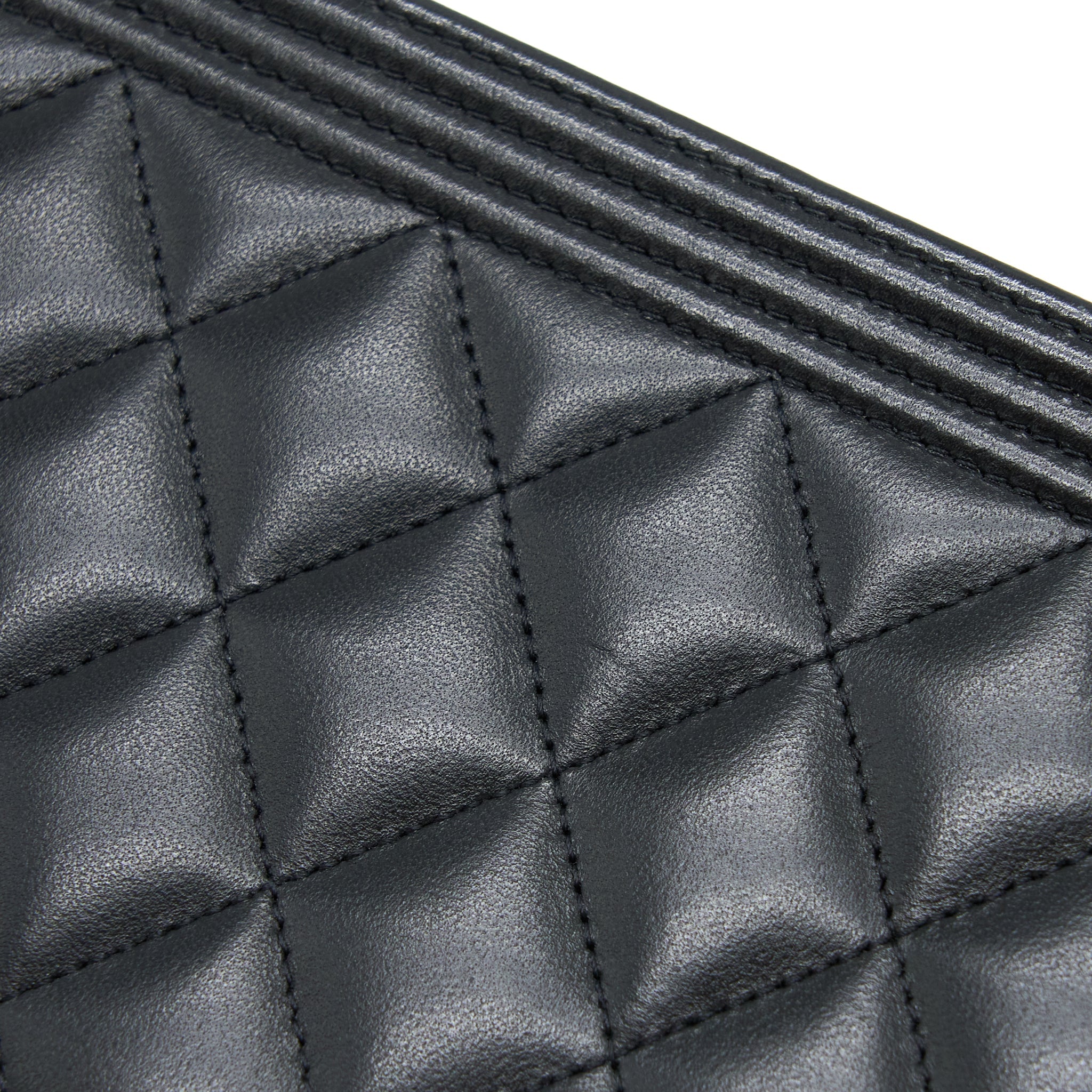 Chanel Boy Wallet on Chain Lambskin Black Brushed