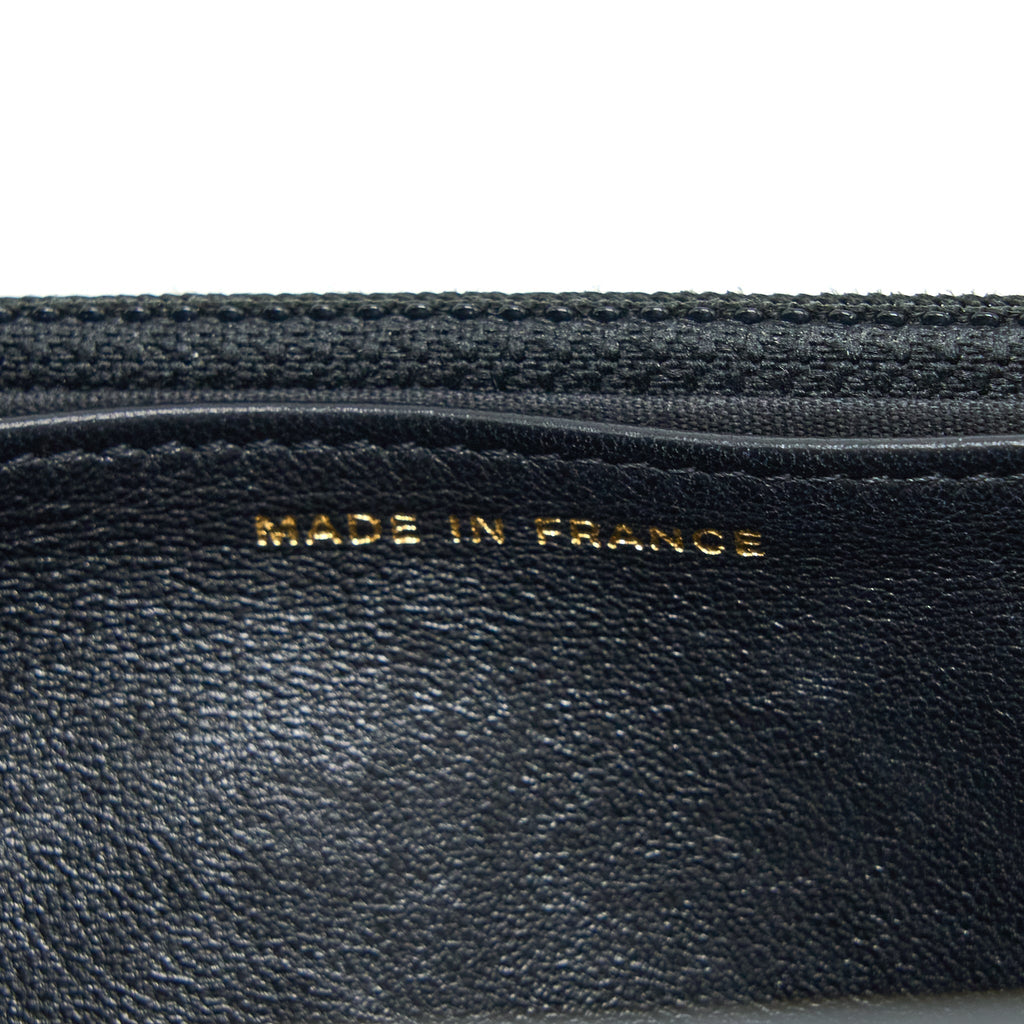 Chanel Boy Wallet on Chain Lambskin Black Brushed