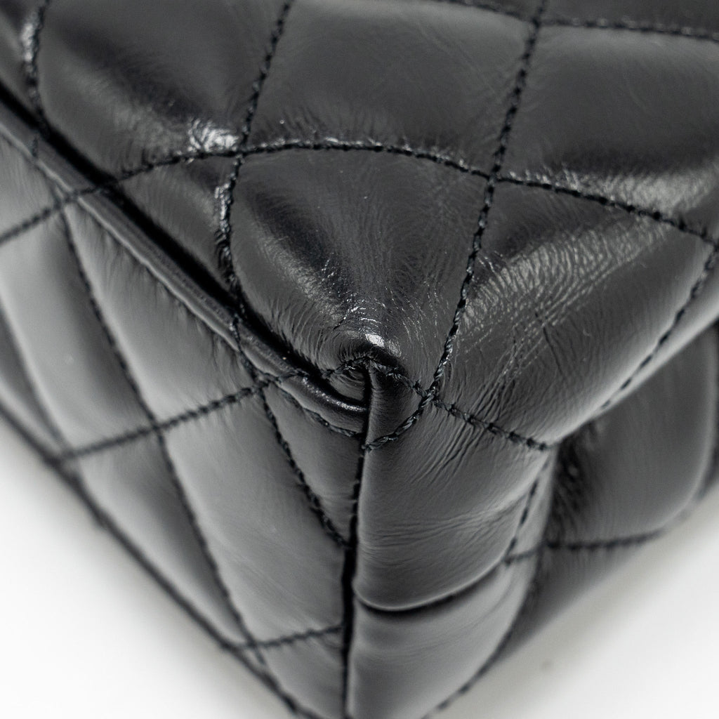 Chanel Mini Kelly Shopping Tote Bag Calfskin Black  (Microchip)
