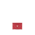 Chanel Classic Card Holder Caviar Red with