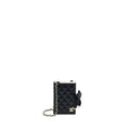 Chanel 22B Mini Book Card Holder With Chains Lambskin Black L