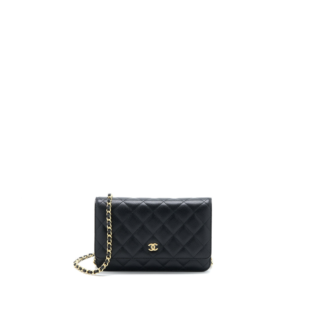 Chanel Classic Wallet on Chain Caviar Black  (Microchip)
