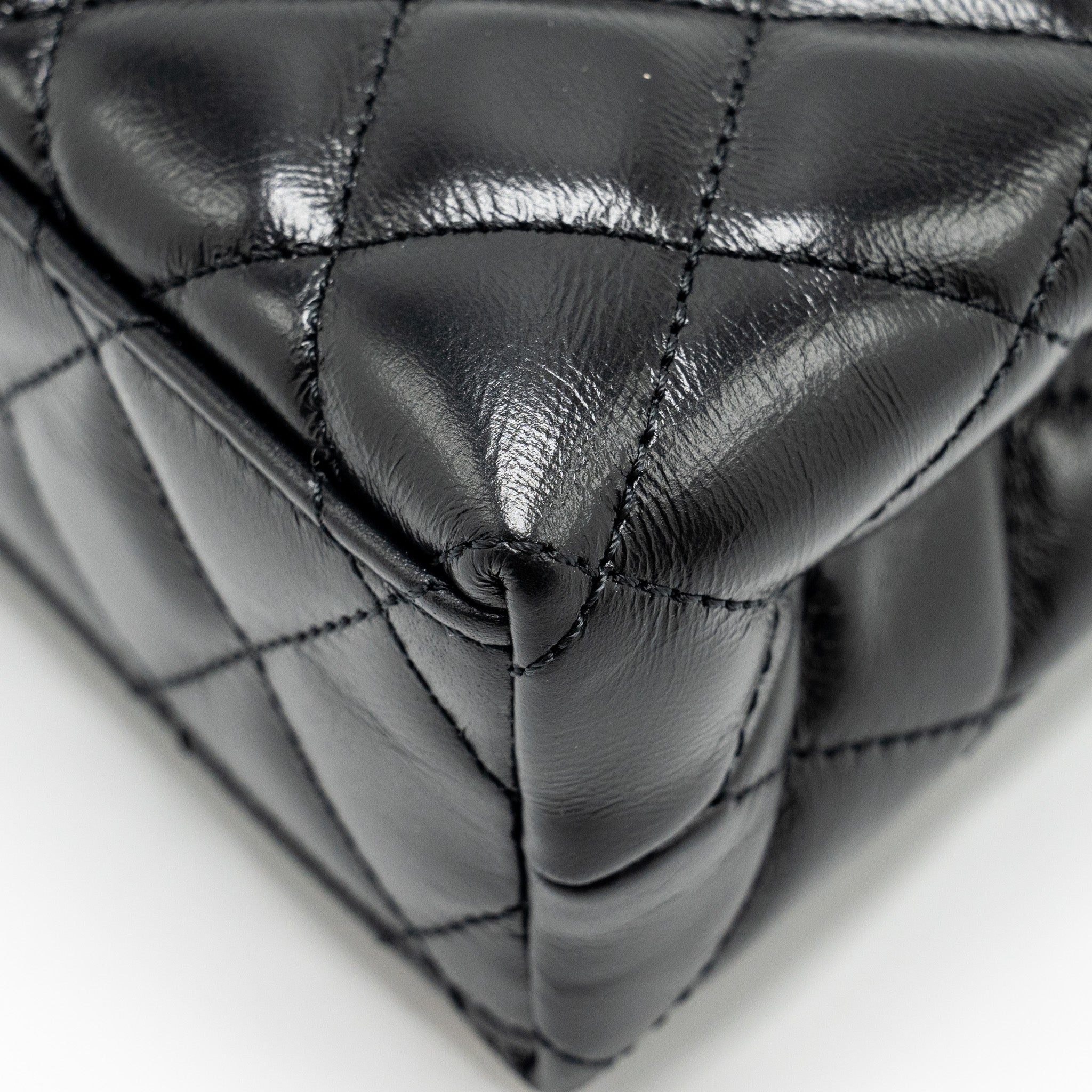 Chanel Mini Kelly Shopping Tote Bag Calfskin Black  (Microchip)