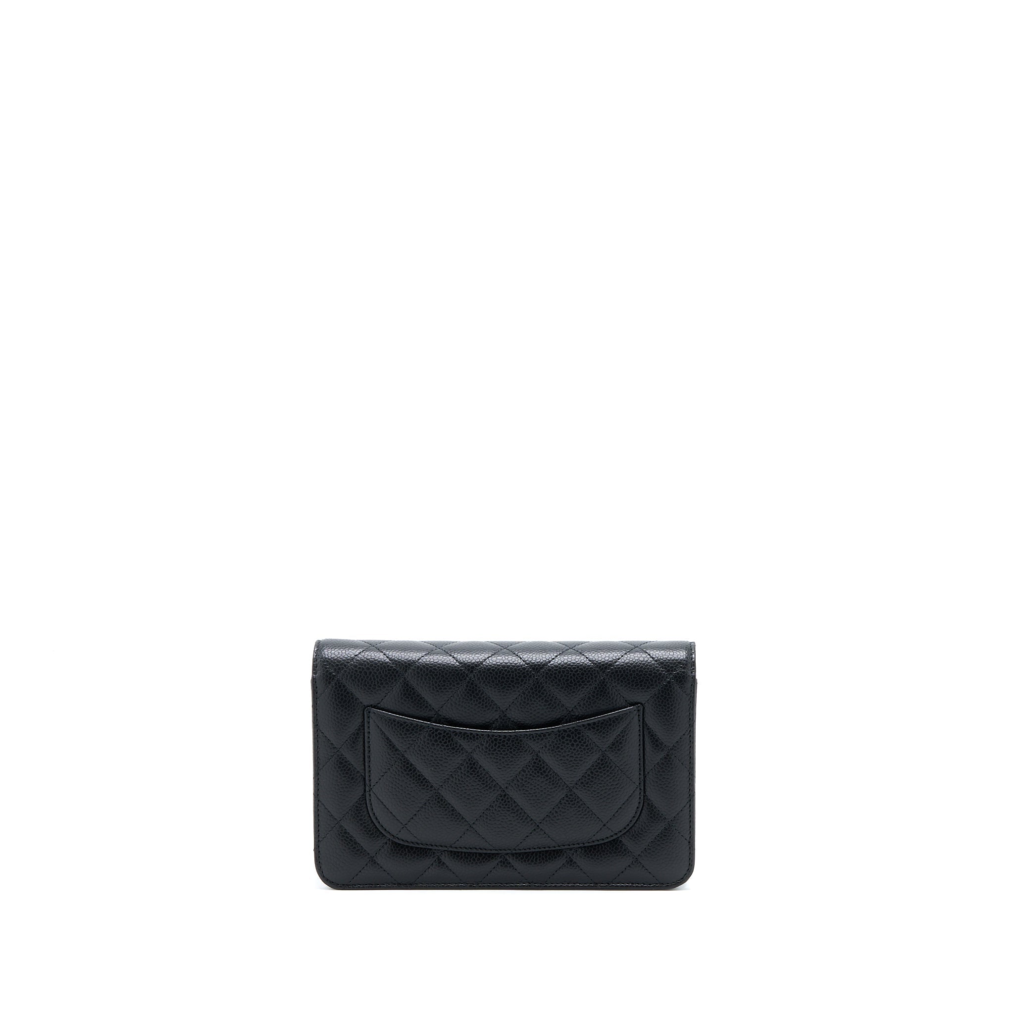 Chanel Classic Wallet on Chain Caviar Black  (Microchip)
