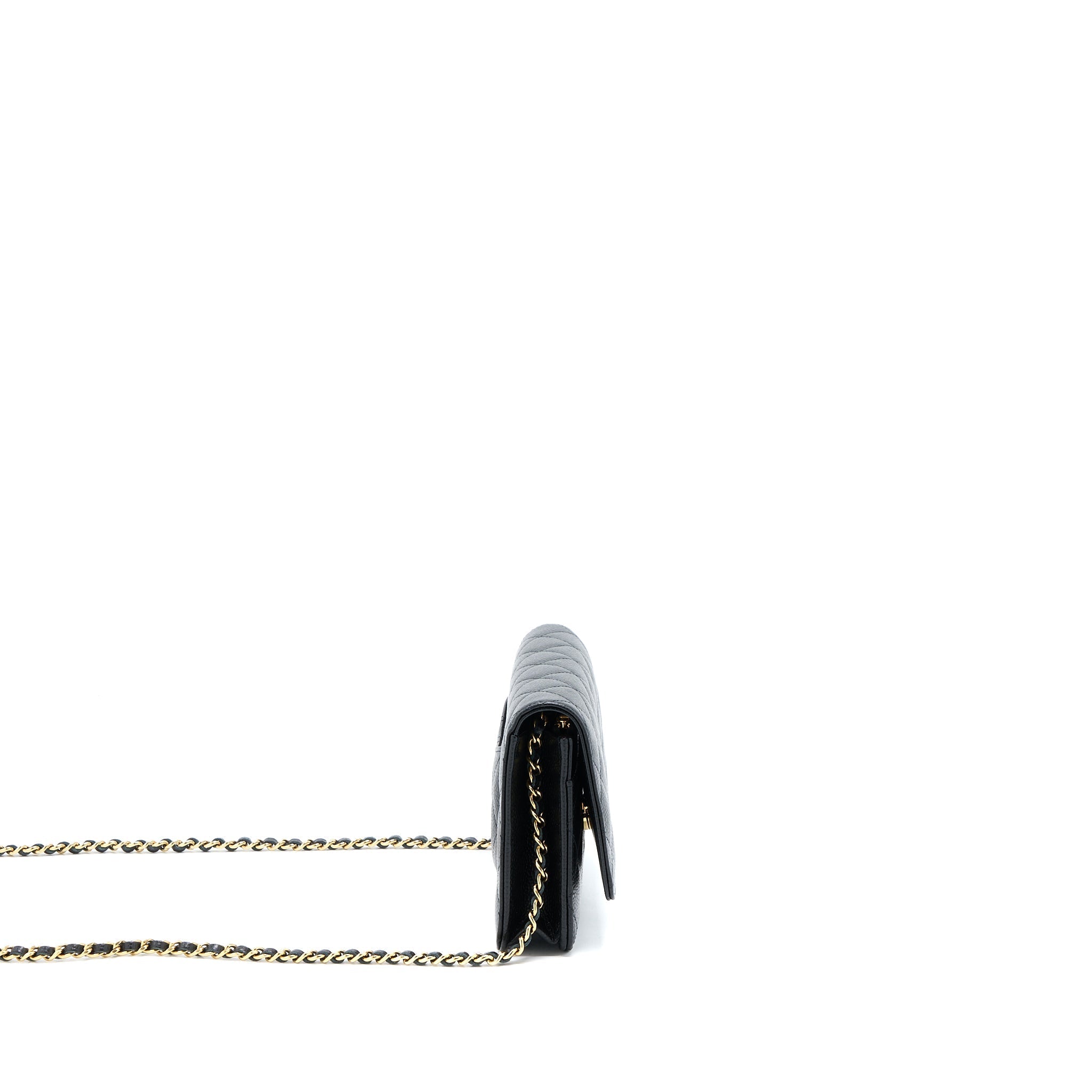 Chanel Classic Wallet on Chain Caviar Black  (Microchip)