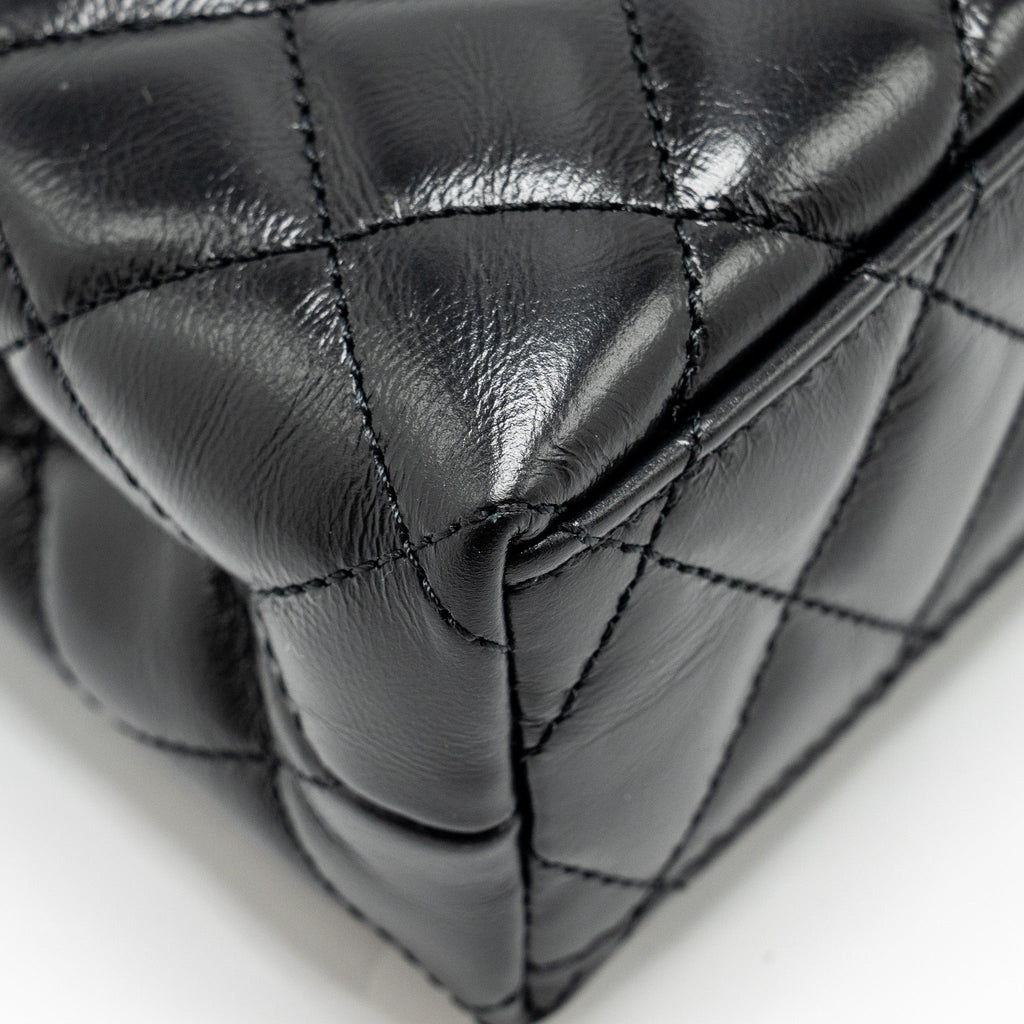 Chanel Mini Kelly Shopping Tote Bag Calfskin Black  (Microchip)