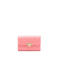 Chanel Flap Wallet Caviar Rose Pink L