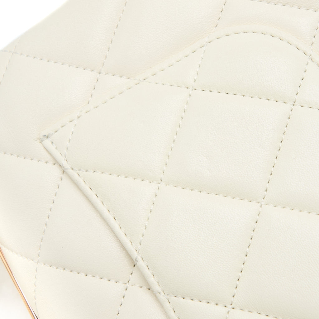 Chanel Small Trendy CC Lambskin White R (Microchip)