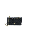 Chanel Medium Classic Double Flap Bag Caviar Black  (Microchip)