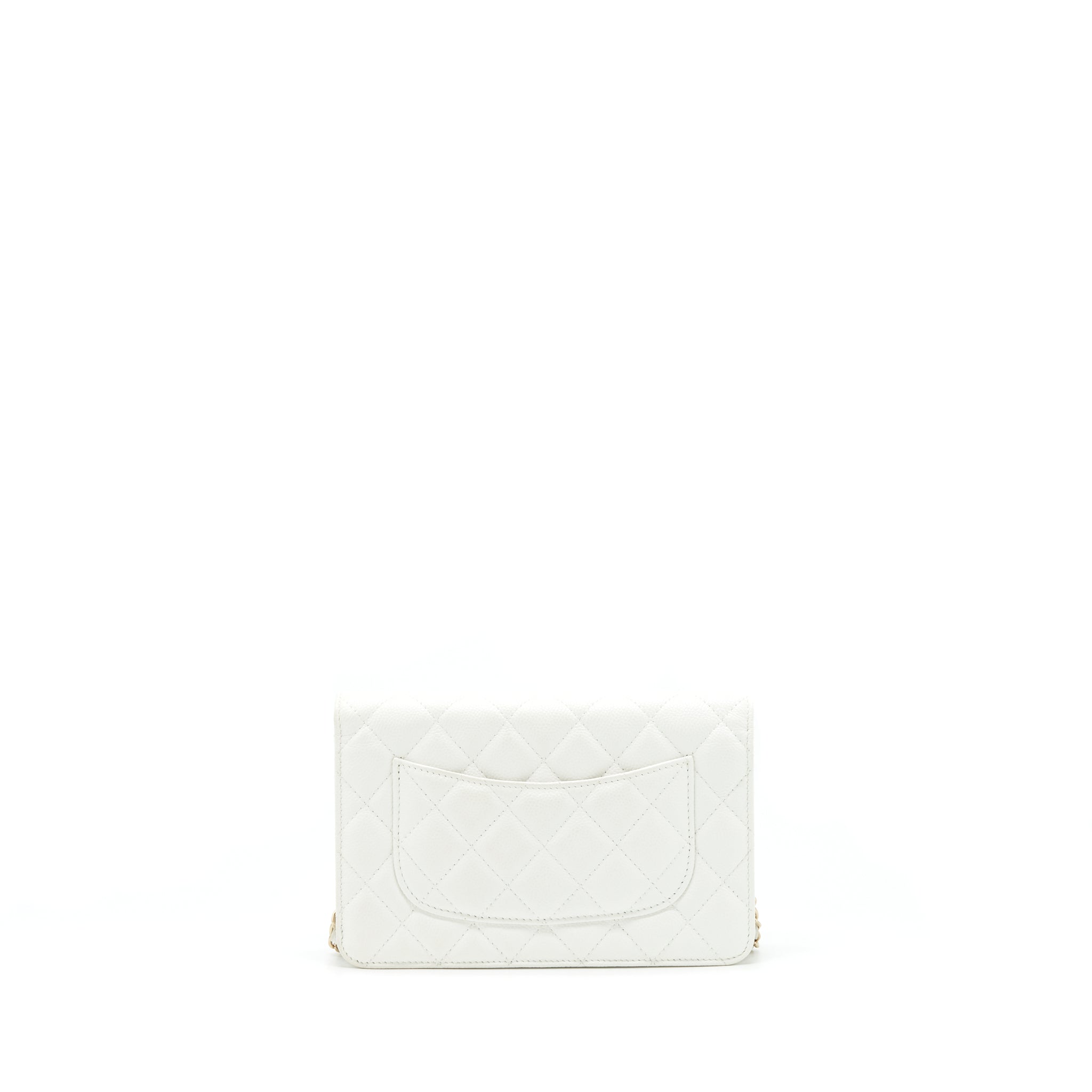 Chanel 21C Wallet On Chain Limit Edition Caviar White L