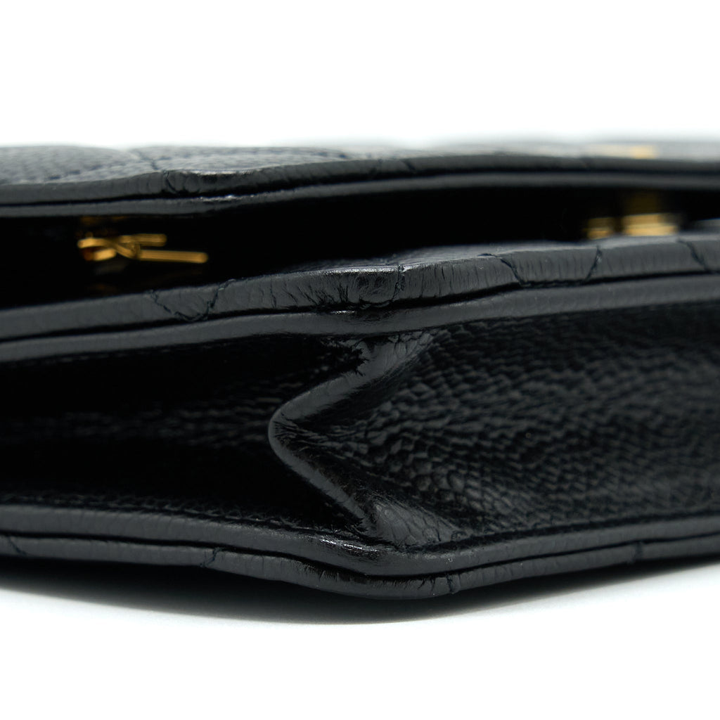 Chanel Classic Wallet On Chain Caviar Black