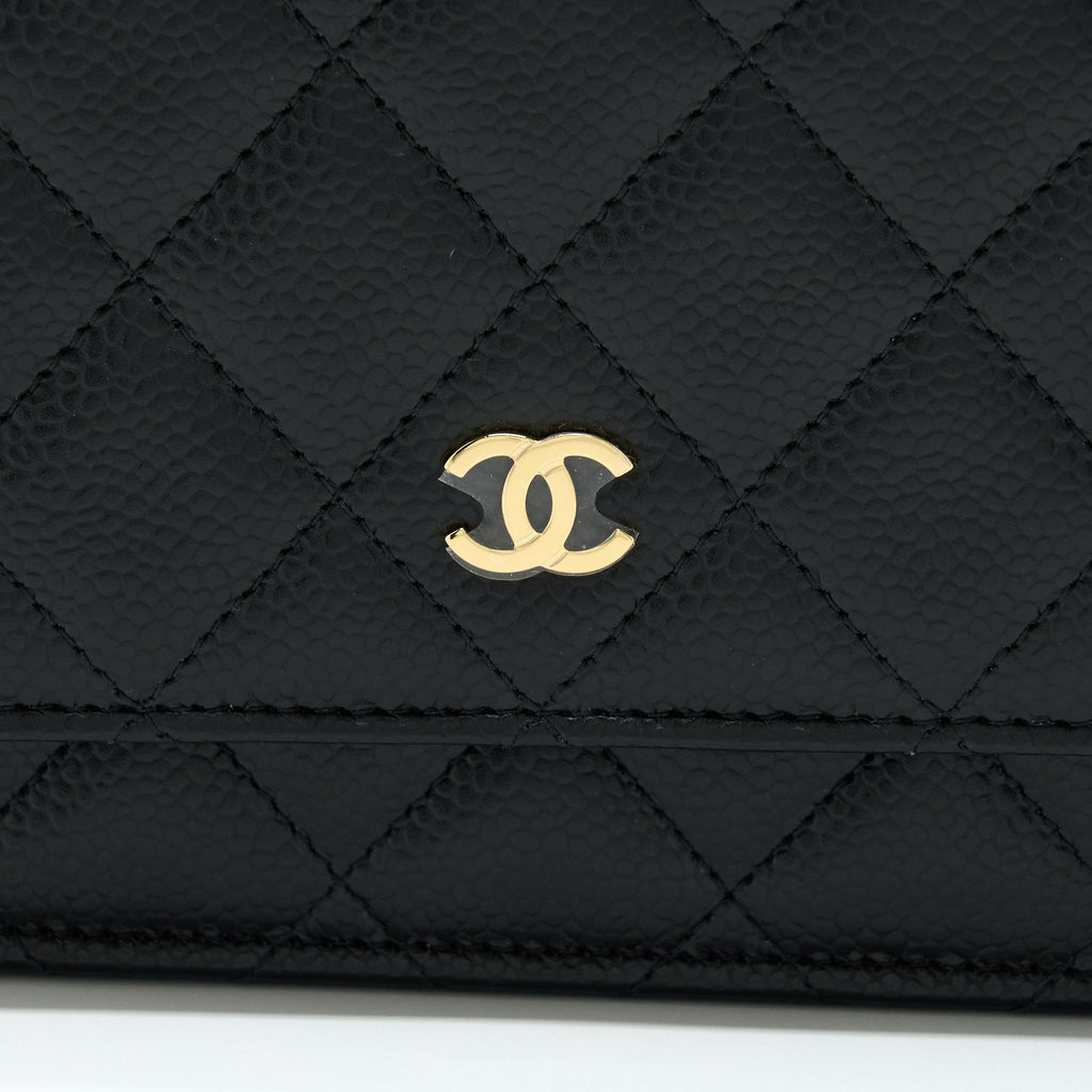 Chanel Classic Wallet On Chain Caviar Black