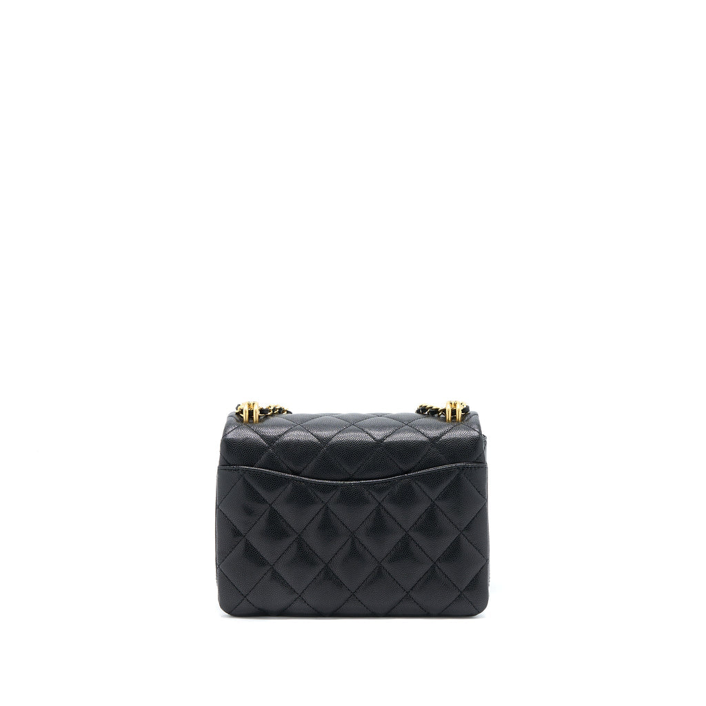 Chanel 22K Coco First Caviar Leather Black  (Microchip)