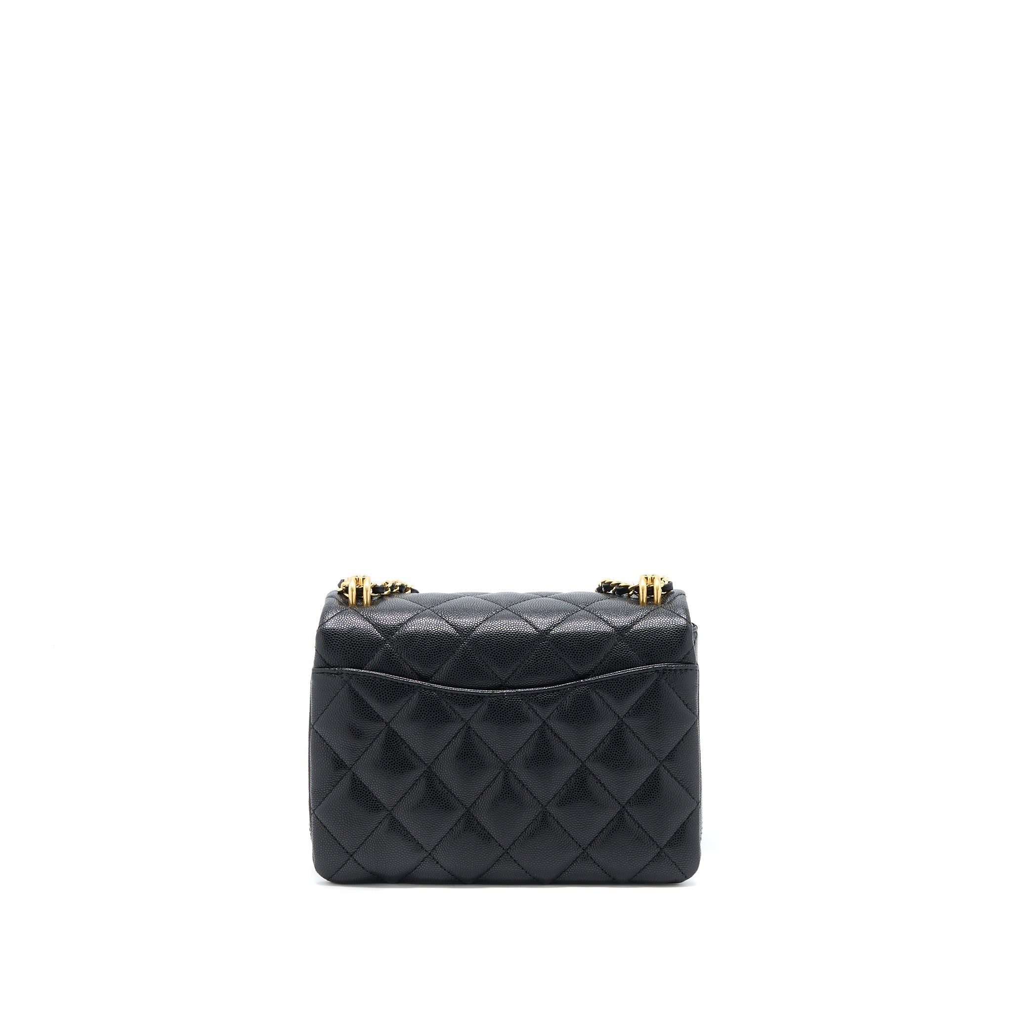 Chanel 22K Coco First Caviar Leather Black  (Microchip)