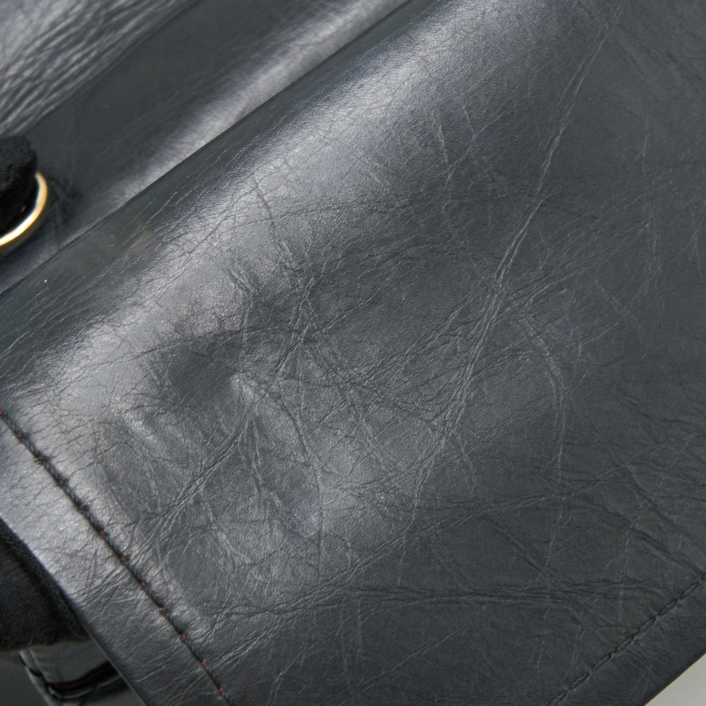 Chanel 2.55 227 Maxi Reissue Flap Bag Aged Calfskin Black L
