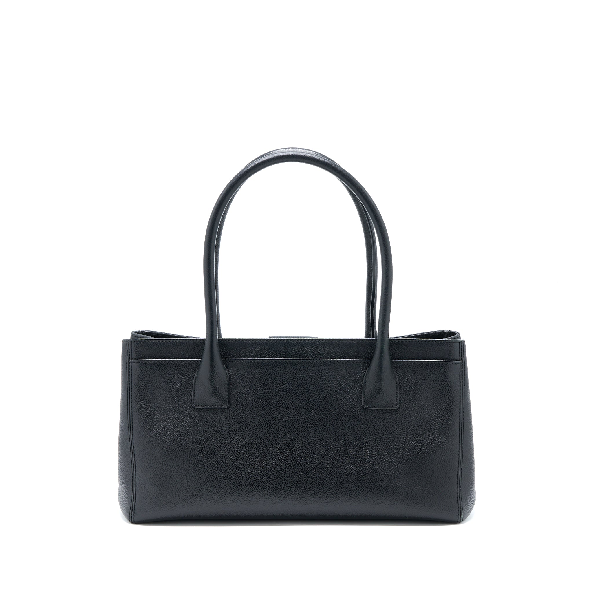 Chanel Cerf Tote Bag Grained Calfskin Black