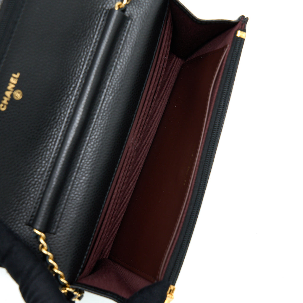 Chanel Classic Wallet On Chain Caviar Black
