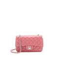 Chanel Mini Rectangular Flap Bag Lambskin Pink