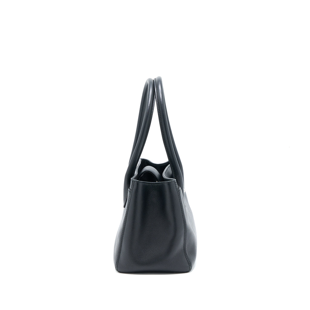 Chanel Cerf Tote Bag Grained Calfskin Black