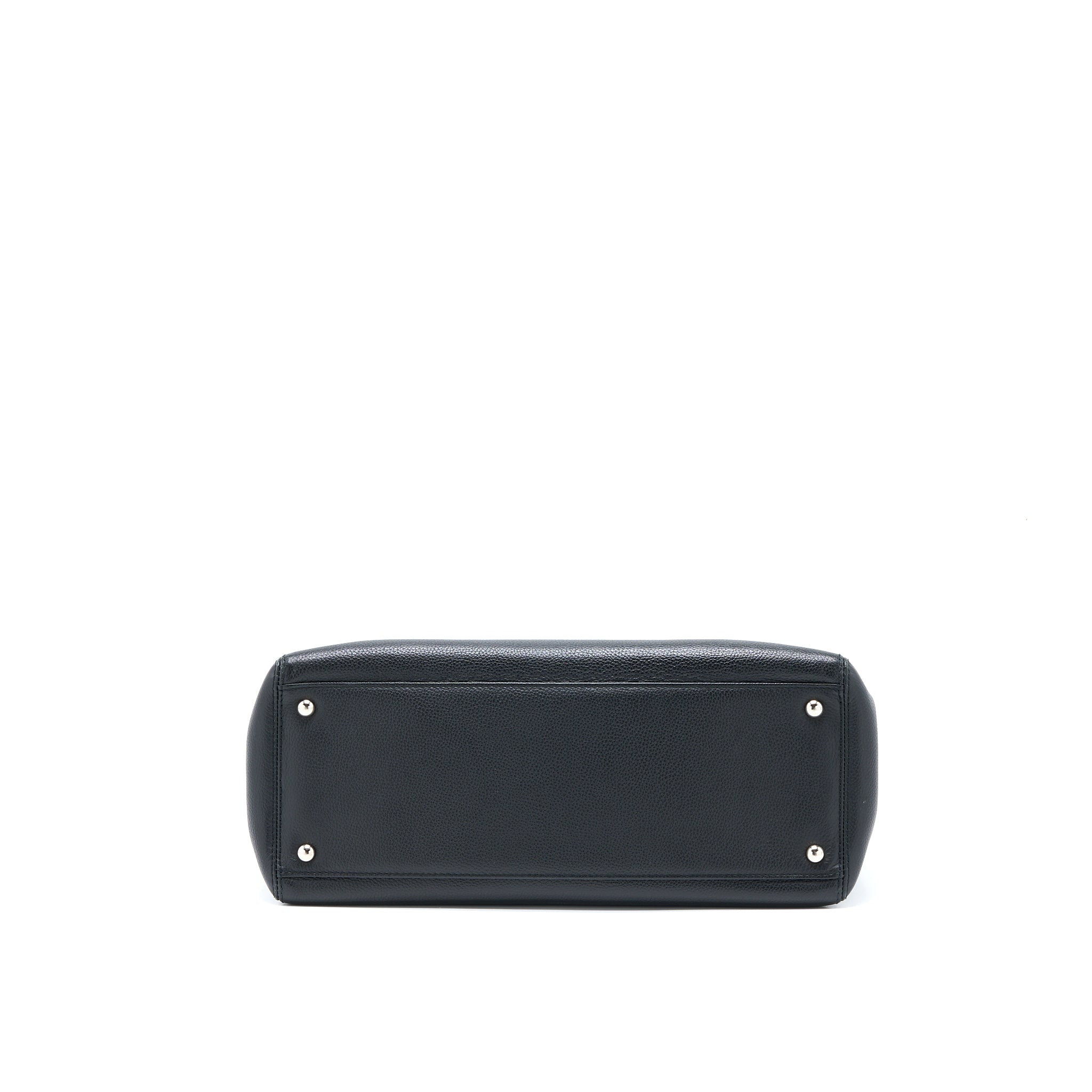 Chanel Cerf Tote Bag Grained Calfskin Black
