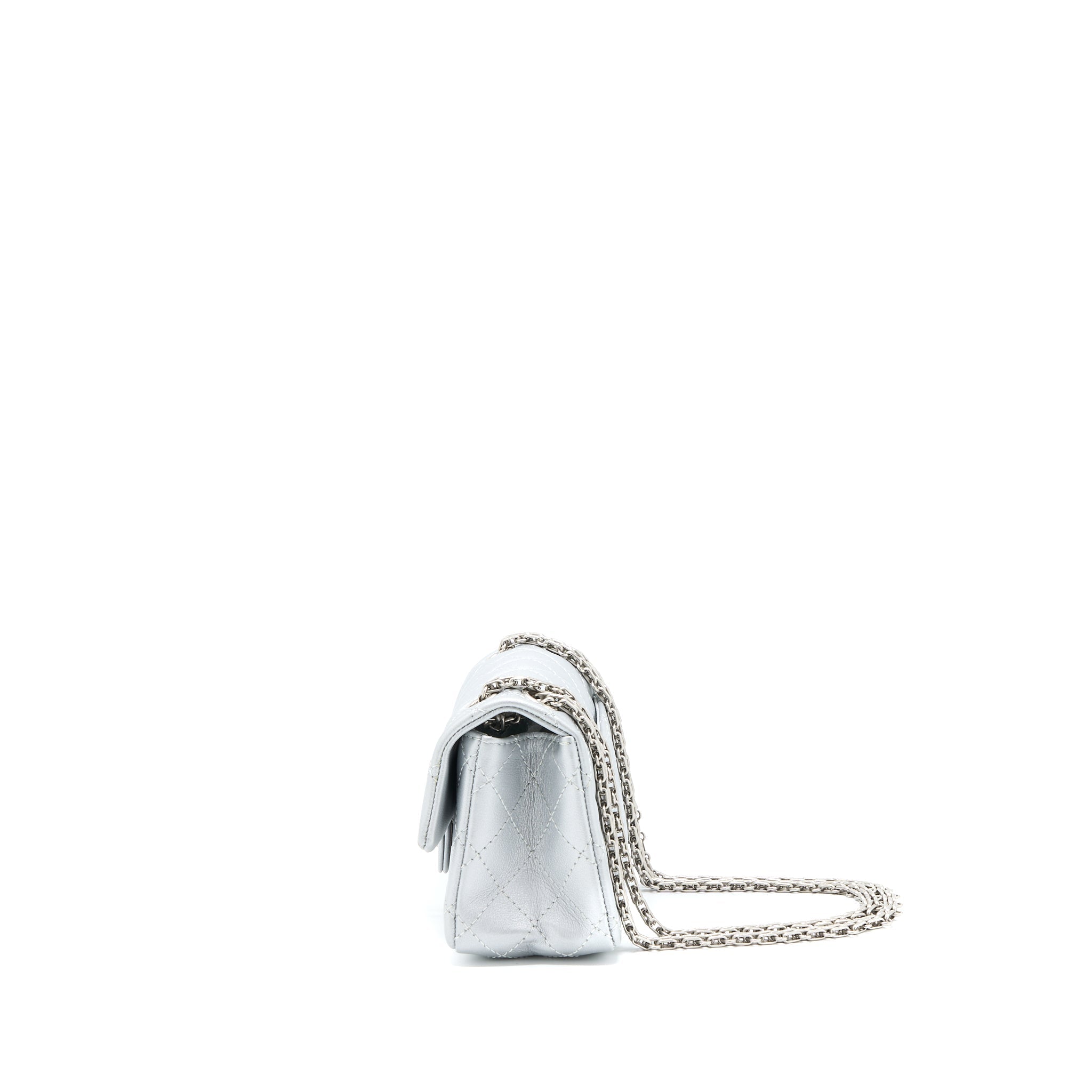 Chanel Mini 2.55 Reissue Flap Bag Calfskin Light Grey