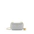 Chanel 21B Pearl Crush Long Vanity With Chain Lambskin Grey