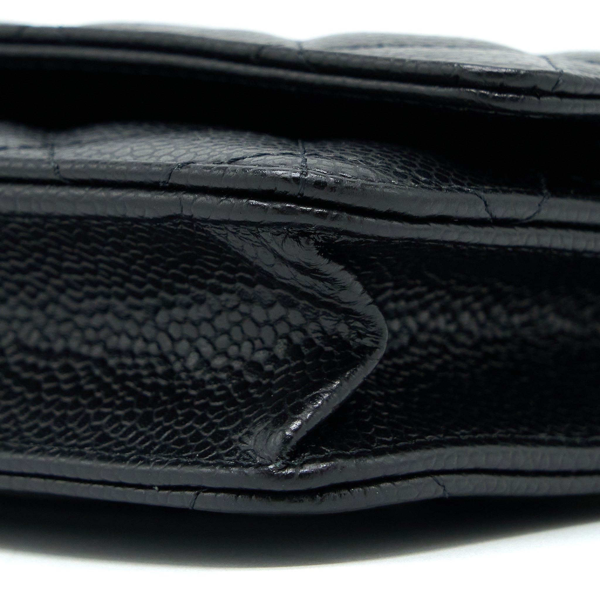 Chanel Classic Wallet on Chain Caviar Black  (Microchip)