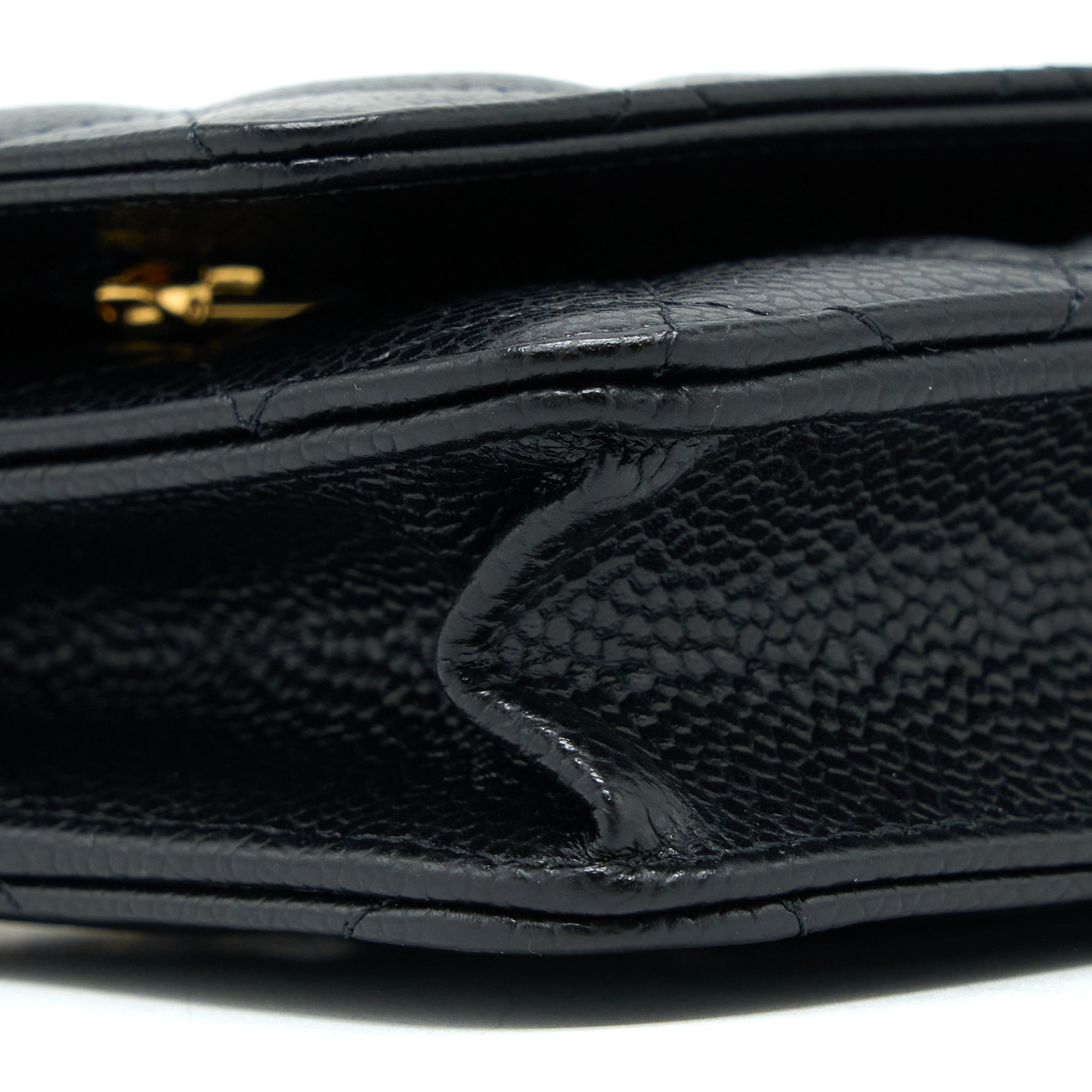 Chanel Classic Wallet on Chain Caviar Black  (Microchip)
