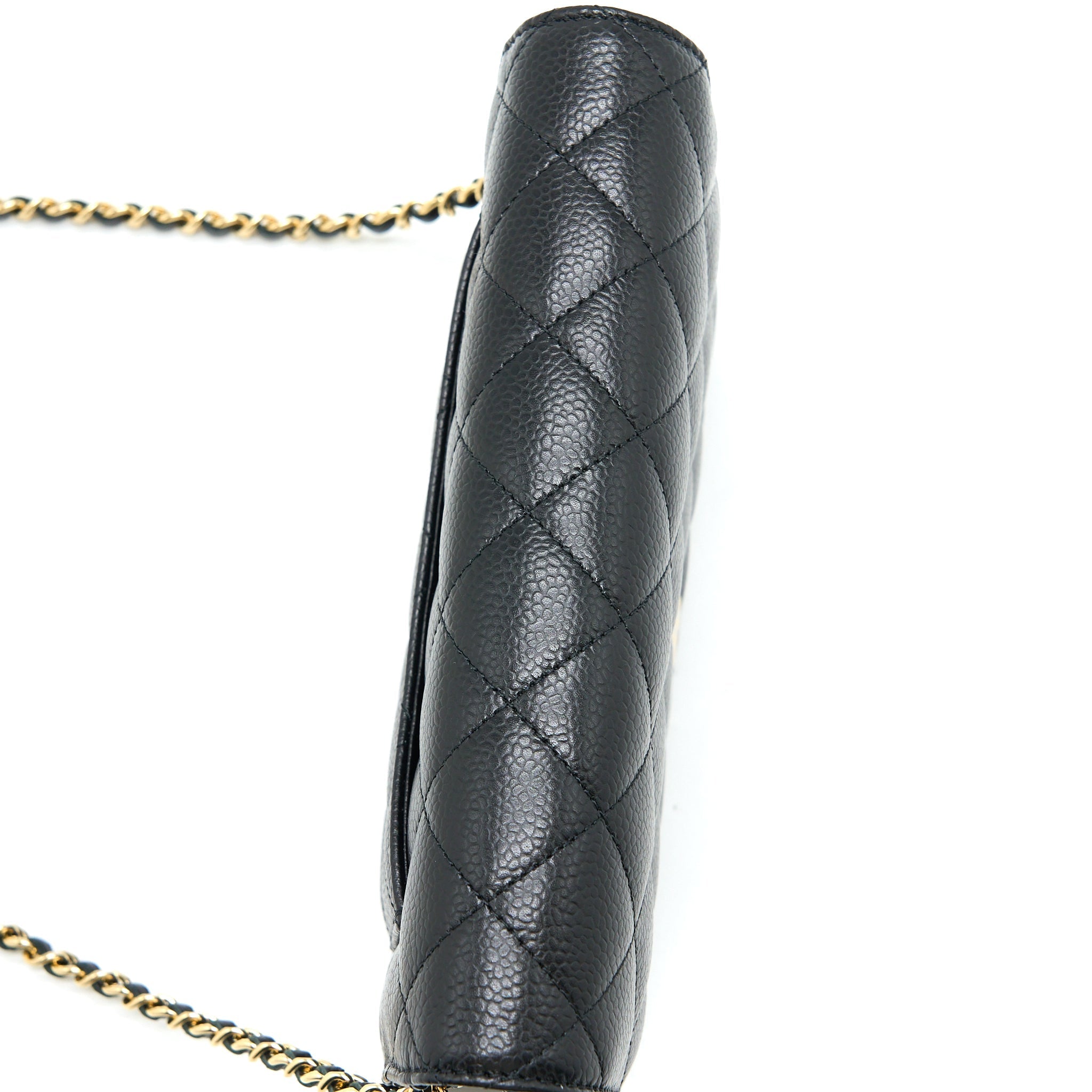 Chanel Classic Wallet on Chain Caviar Black  (Microchip)