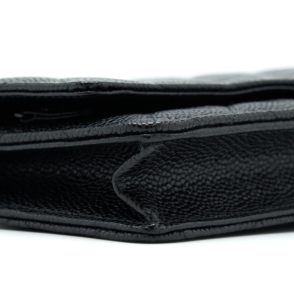 Chanel Classic Wallet On Chain Caviar Black