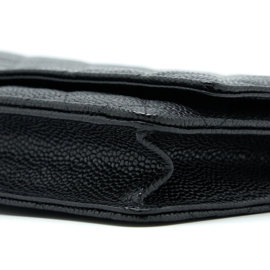 Chanel Classic Wallet On Chain Caviar Black