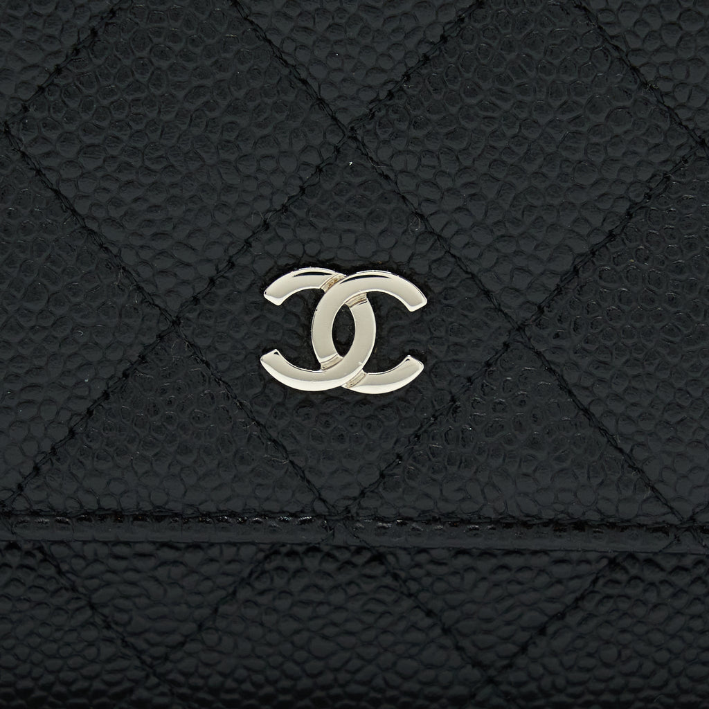Chanel Classic Wallet On Chain Caviar Black