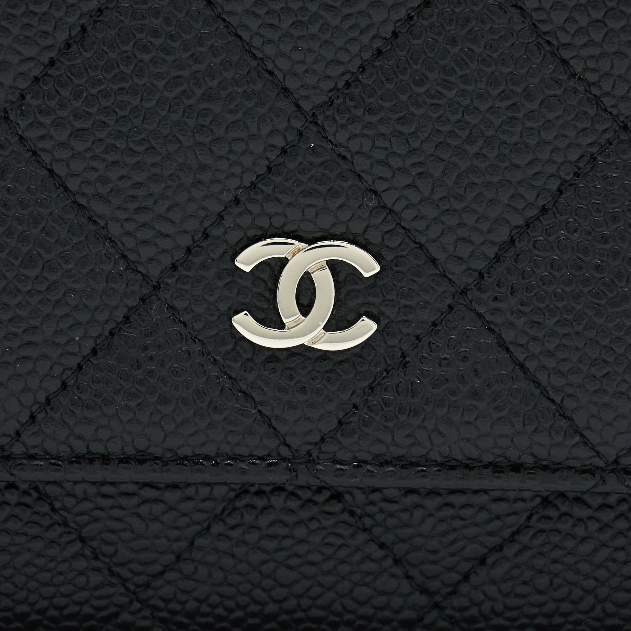 Chanel Classic Wallet On Chain Caviar Black