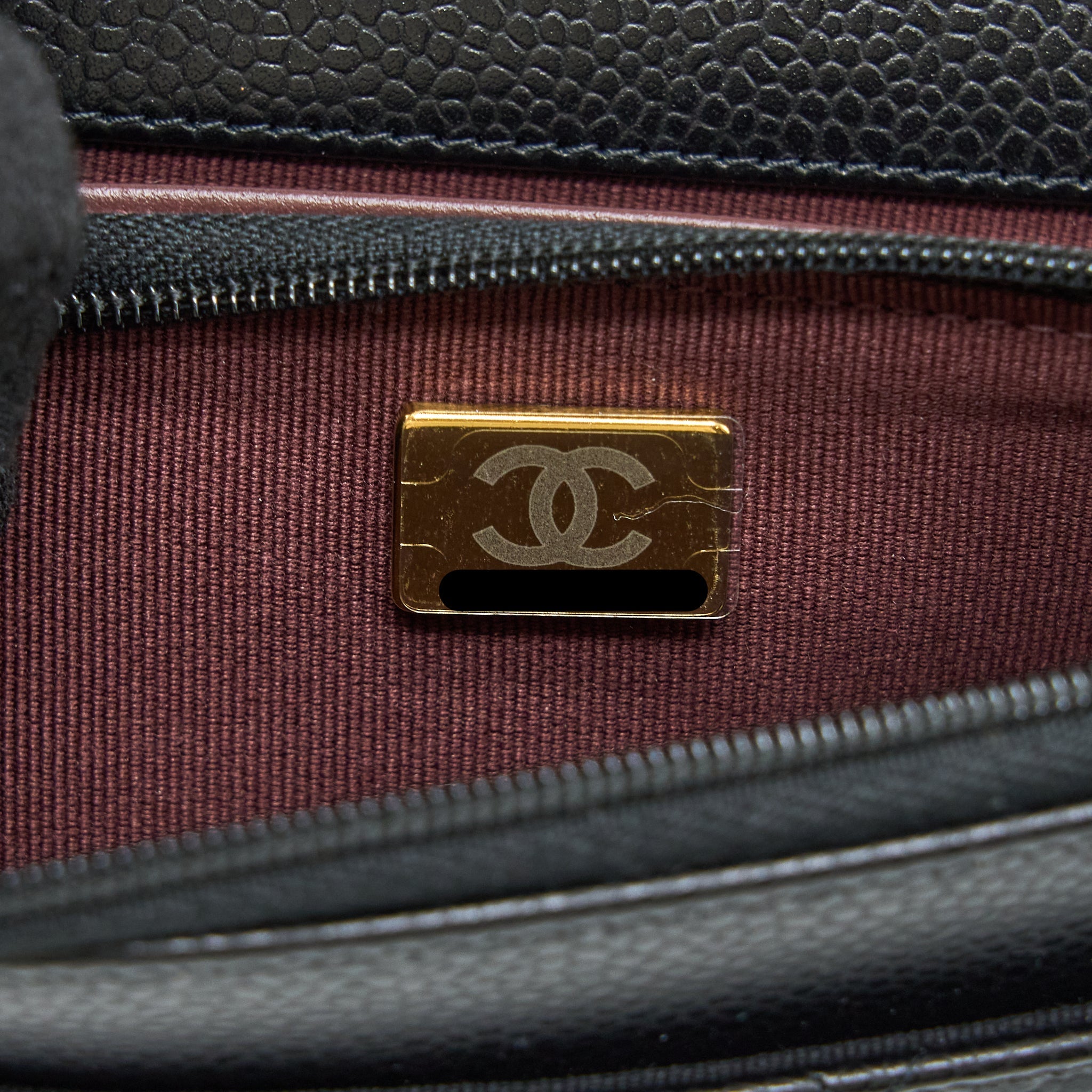 Chanel Classic Wallet on Chain Caviar Black  (Microchip)
