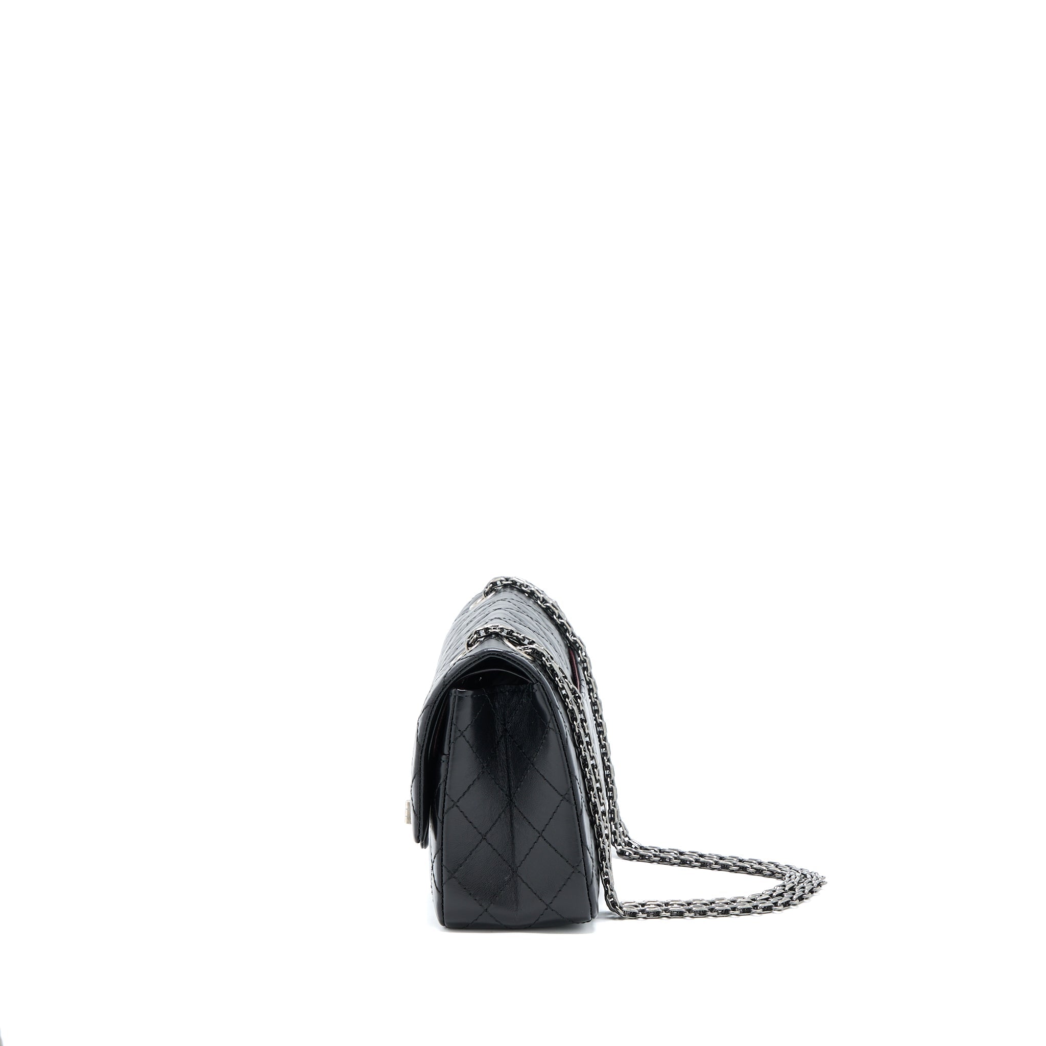 Chanel 2.55 Small Reissue Flap Bag Aged Calfskin Ruthenium  (Microchip)