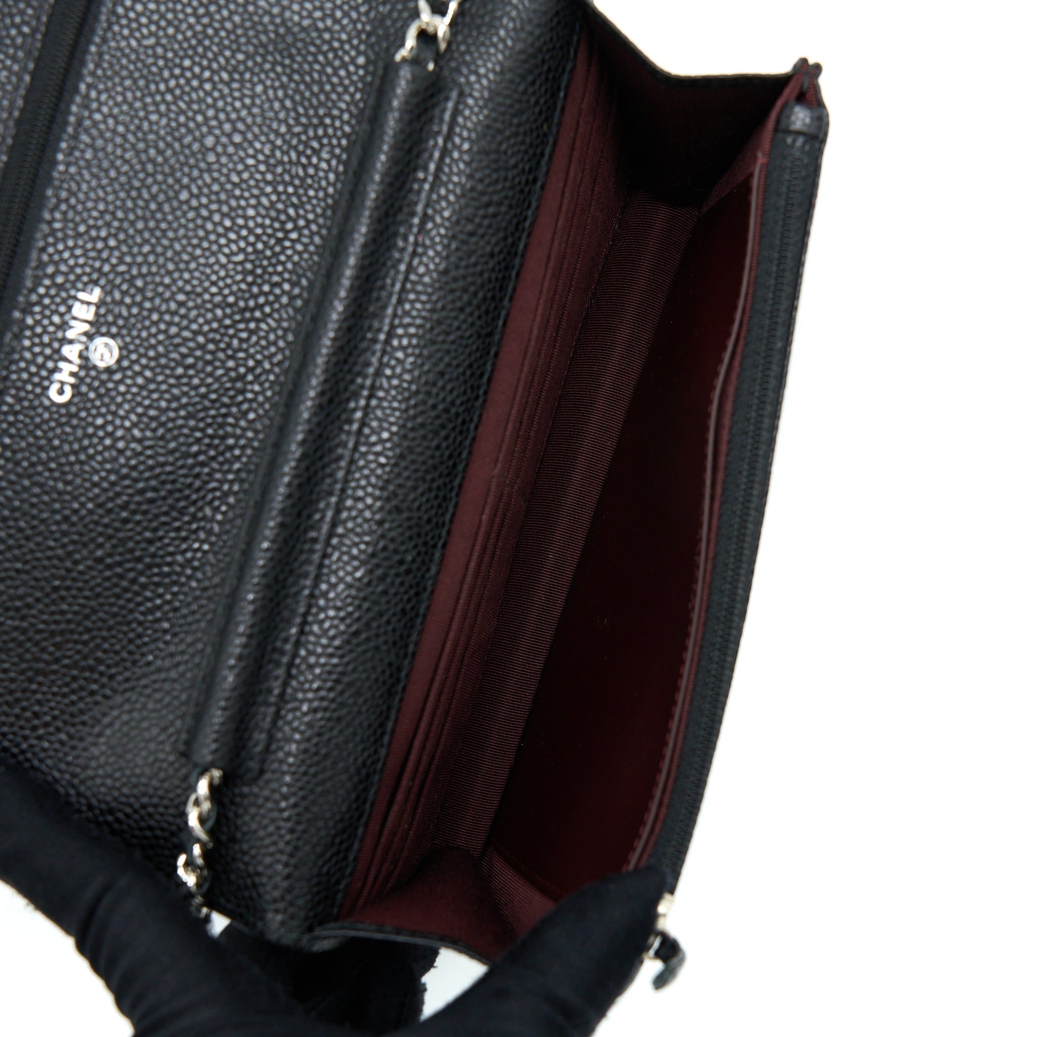 Chanel Classic Wallet On Chain Caviar Black