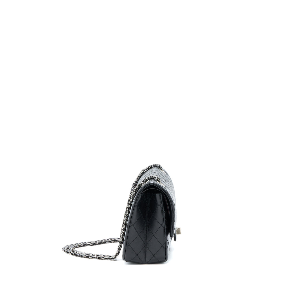 Chanel 2.55 Small Reissue Flap Bag Aged Calfskin Ruthenium  (Microchip)