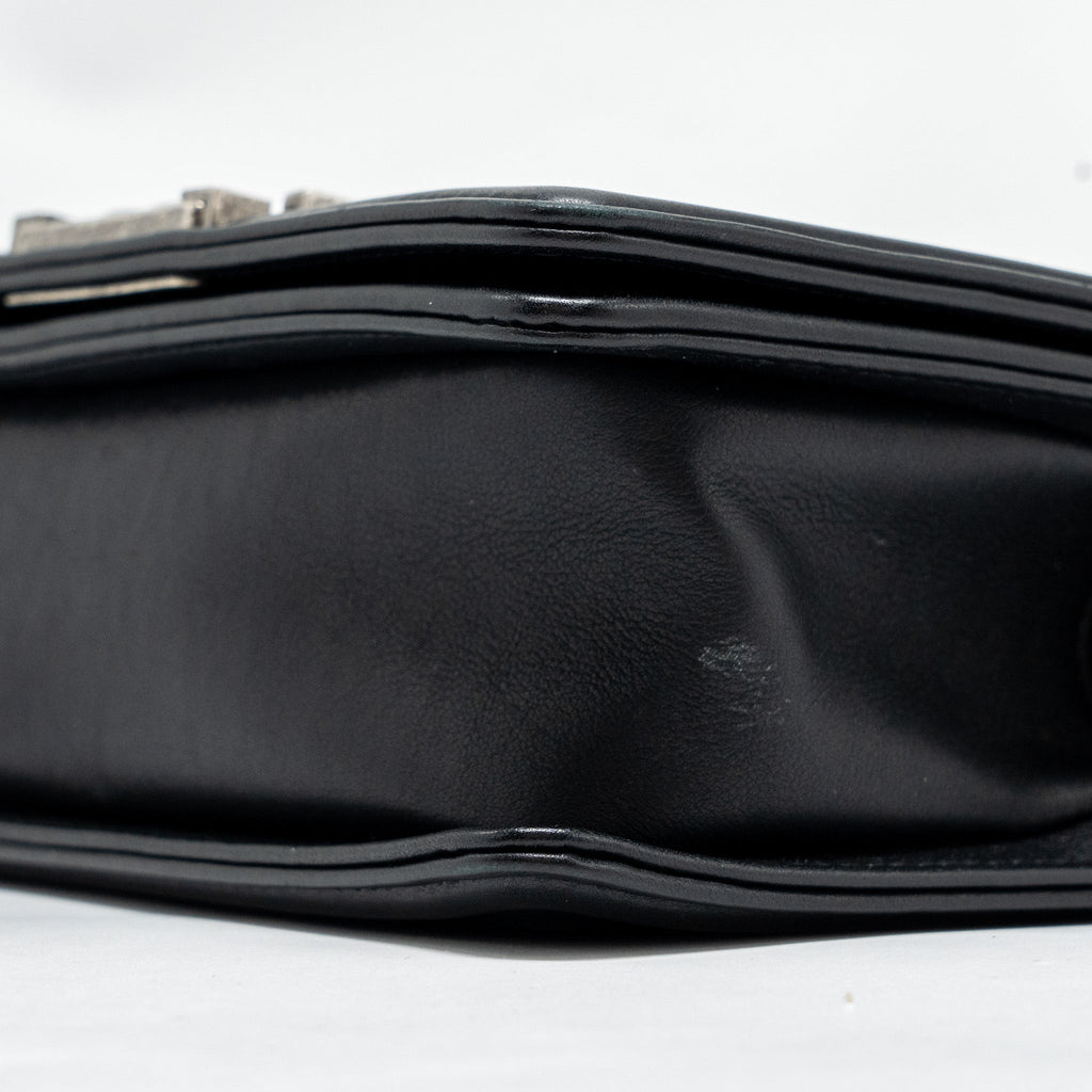 Chanel Small Boy Bag Lambskin Black Ruthenium