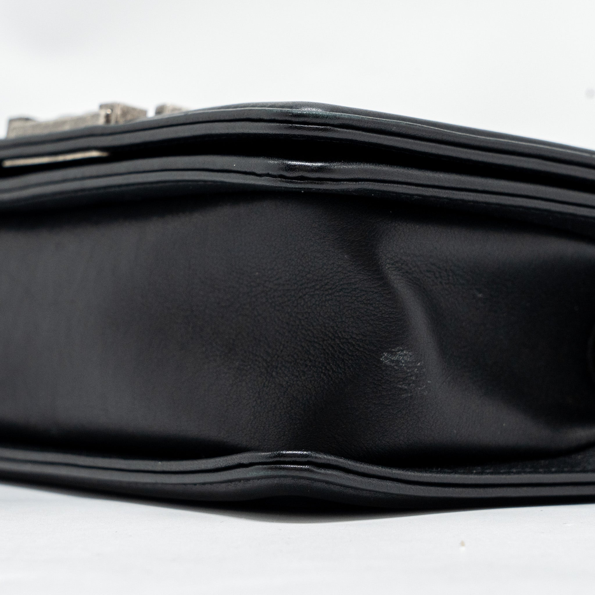 Chanel Small Boy Bag Lambskin Black Ruthenium