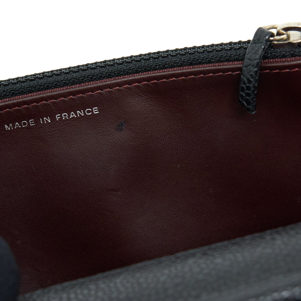 Chanel Classic Wallet On Chain Caviar Black