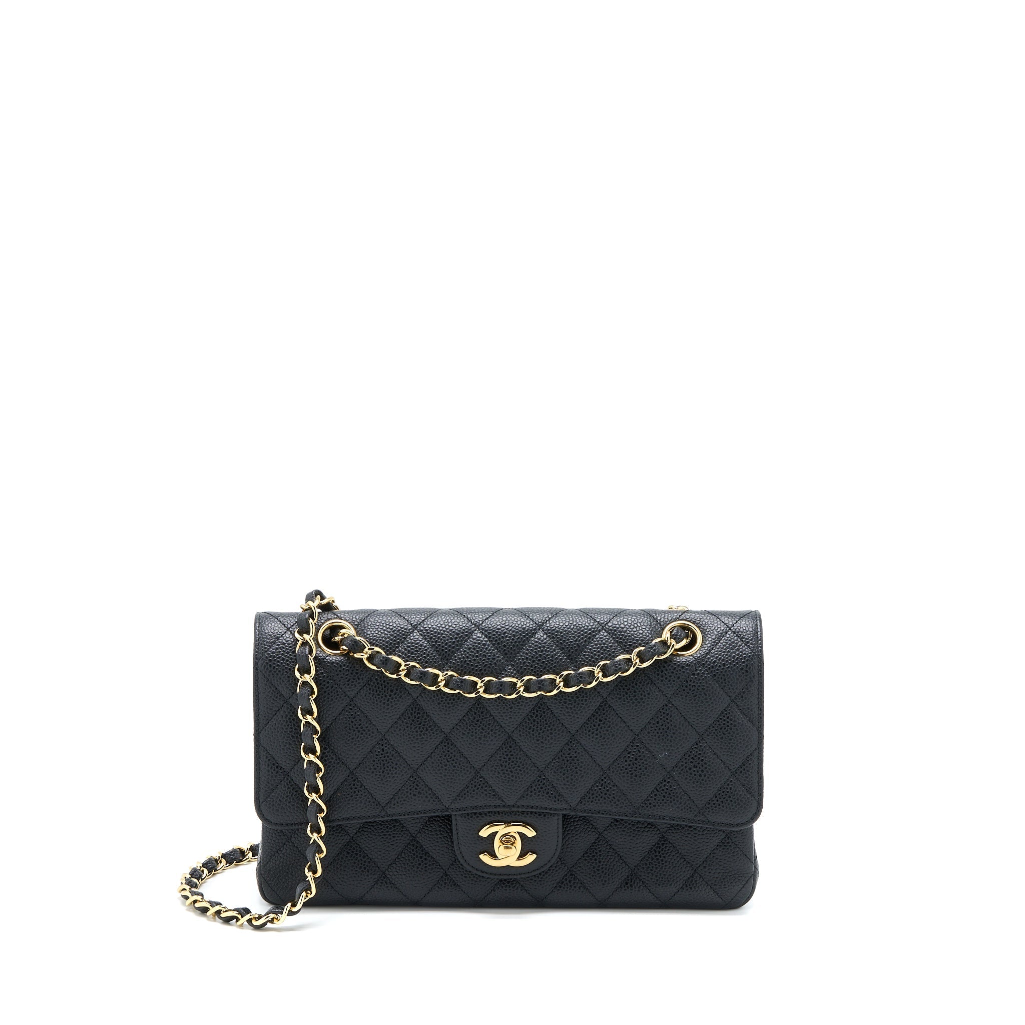 Chanel Medium Classic Double Flap Bag Caviar Black