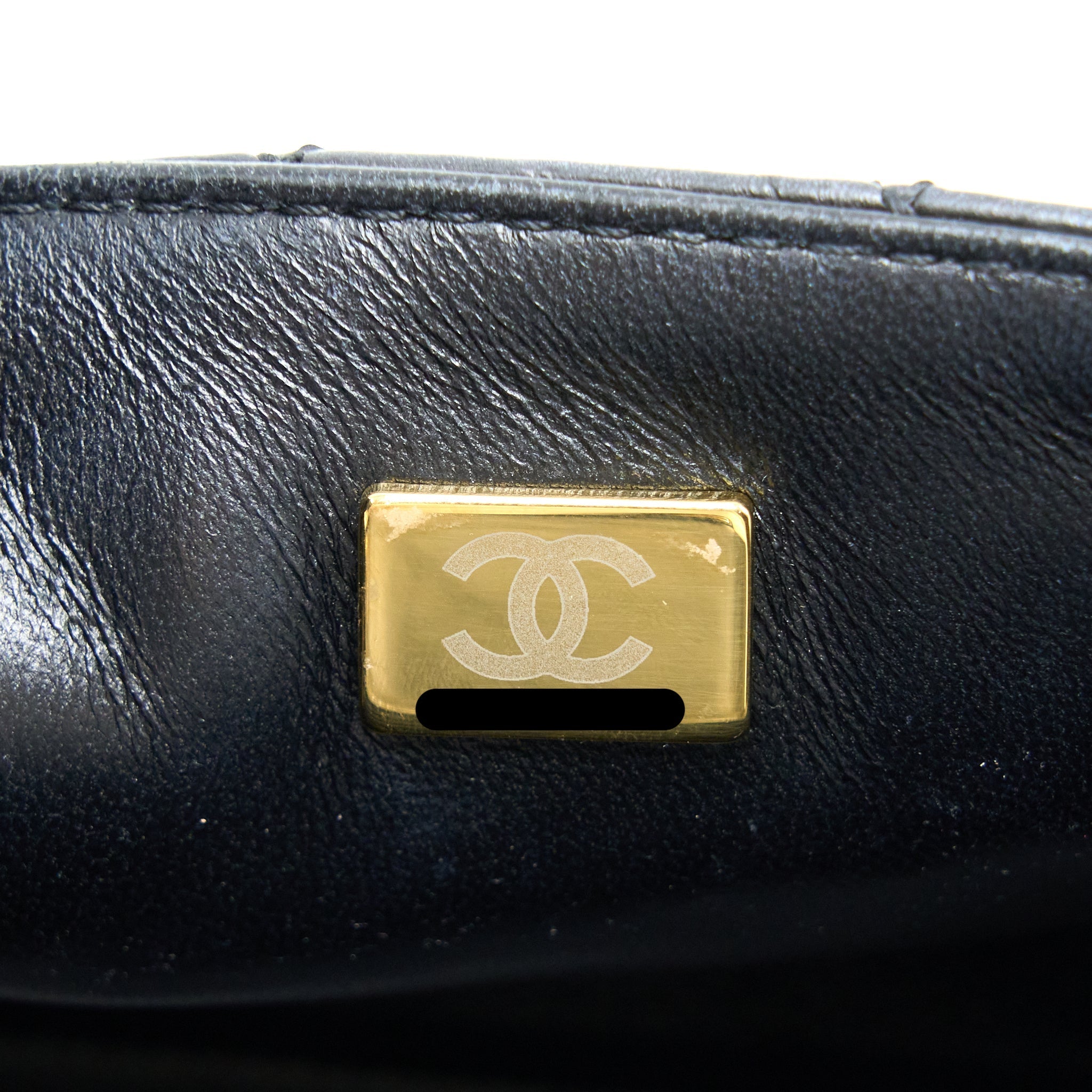 Chanel Mini 2.55 Reissue Flap Bag Aged Calfskin Black Brushed  (Microchip)