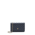 Chanel Classic Wallet On Chain Caviar Navy L