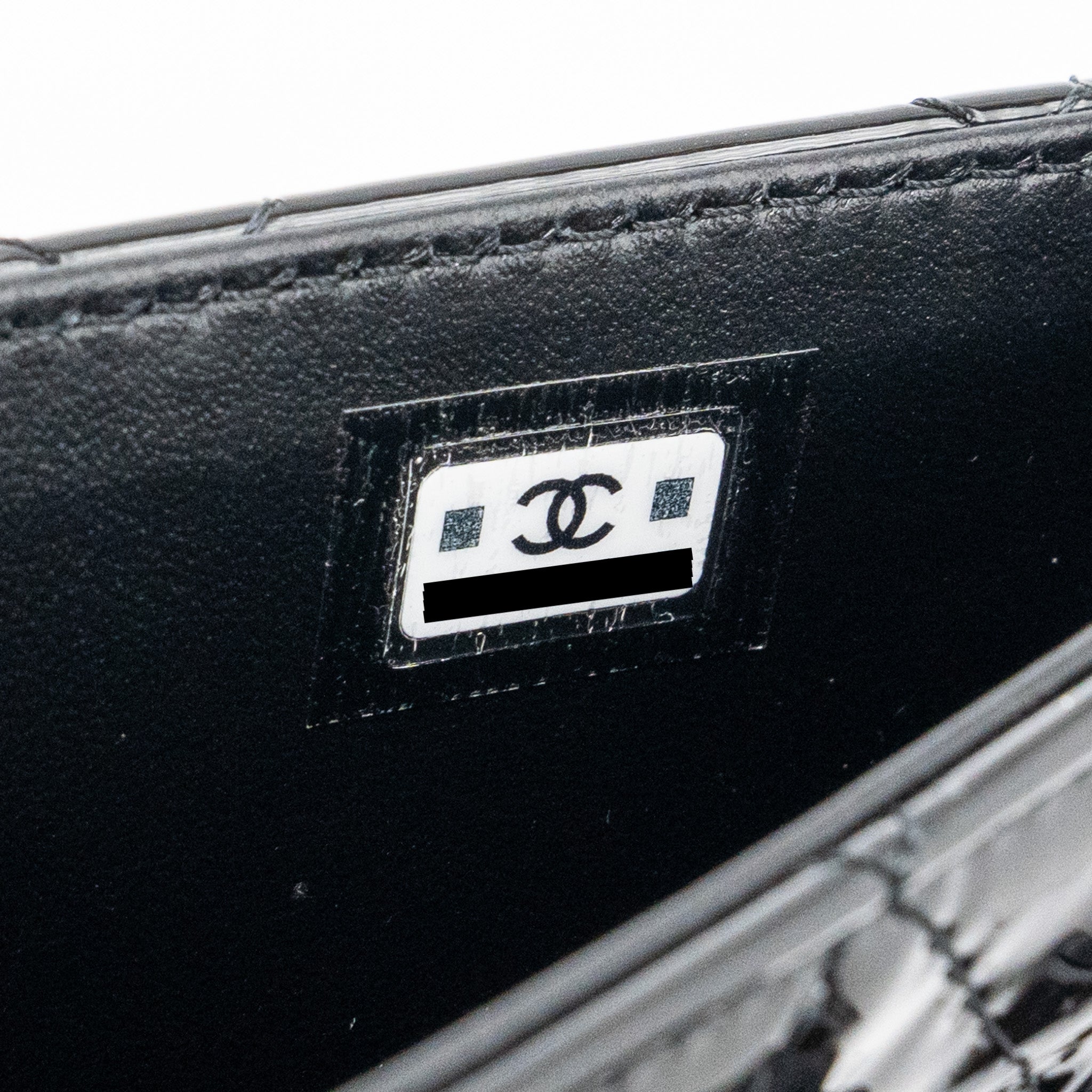 Chanel 23K hoop bag patent black  (microchip)