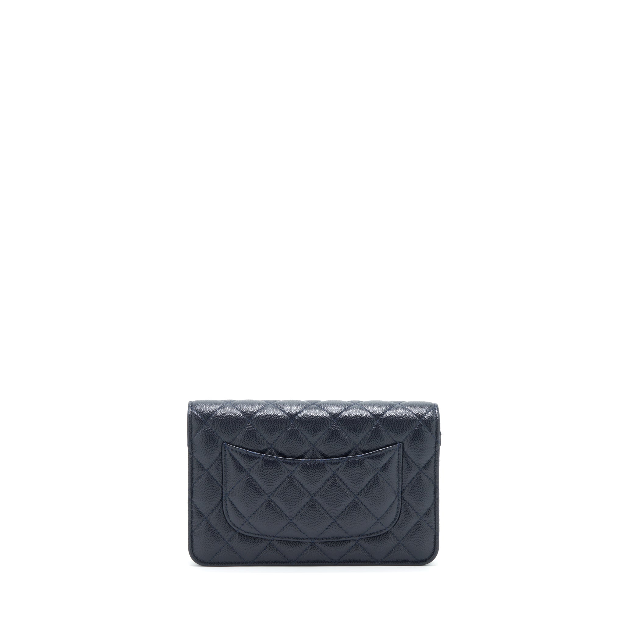 Chanel Classic Wallet On Chain Caviar Navy L