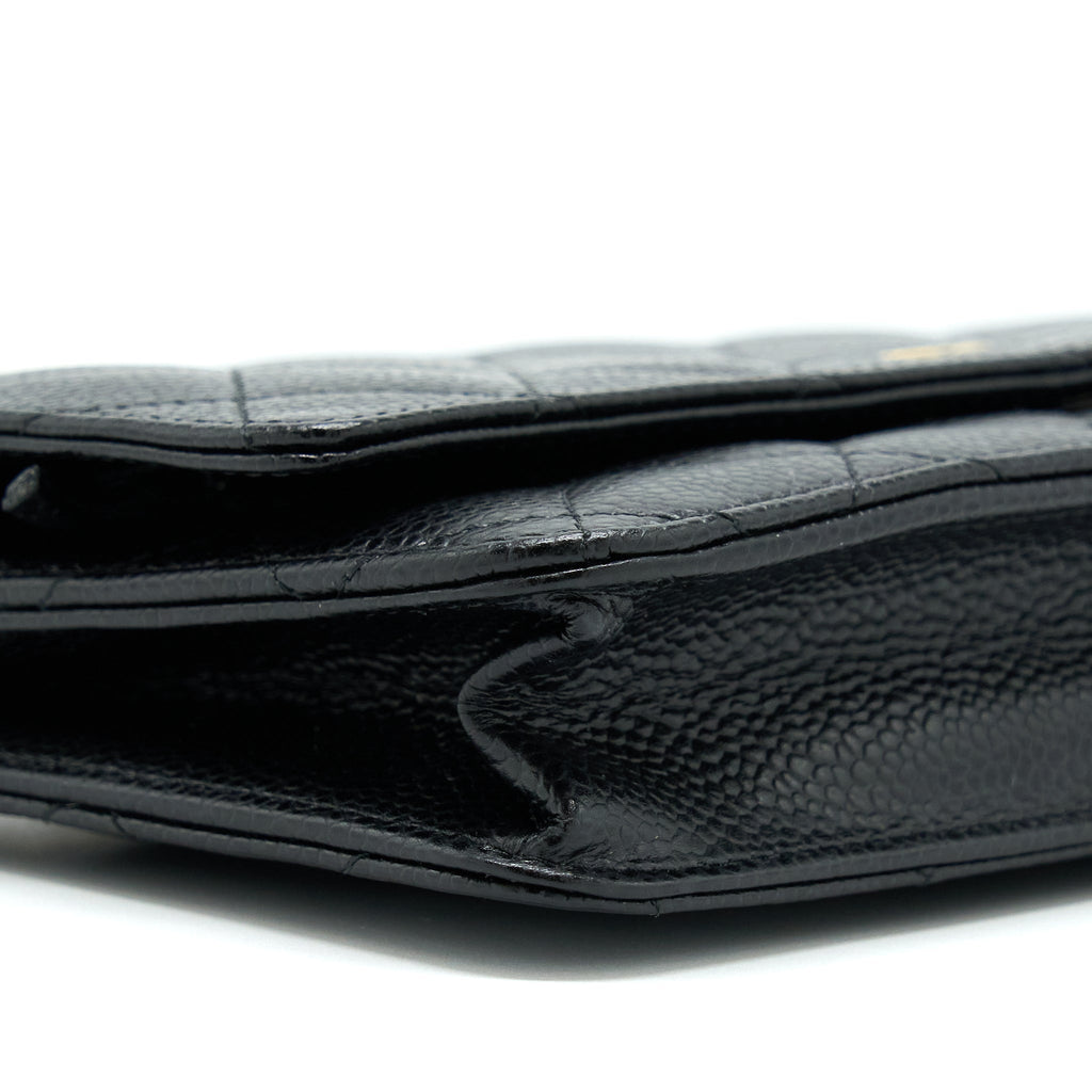 Chanel Classic Wallet On Chain Caviar Black