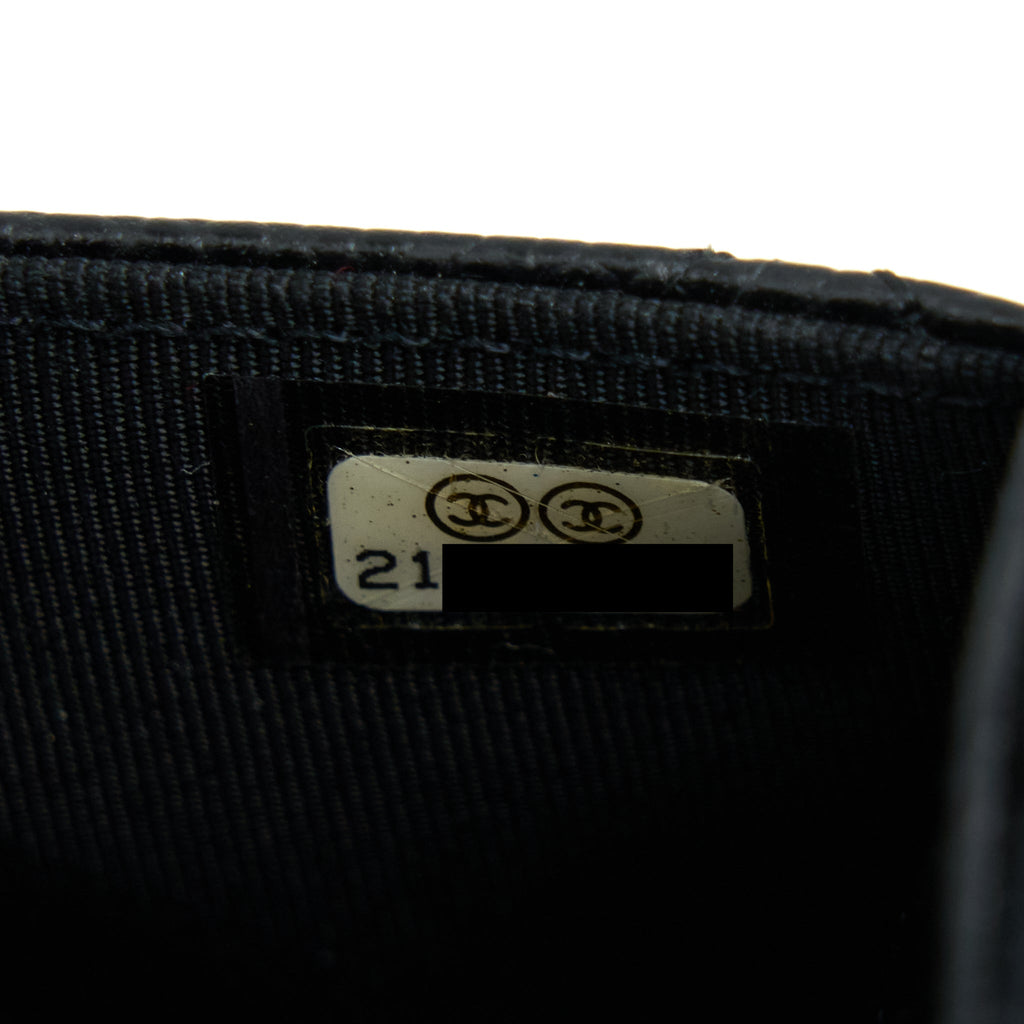 Chanel Classic Wallet On Chain Caviar Black