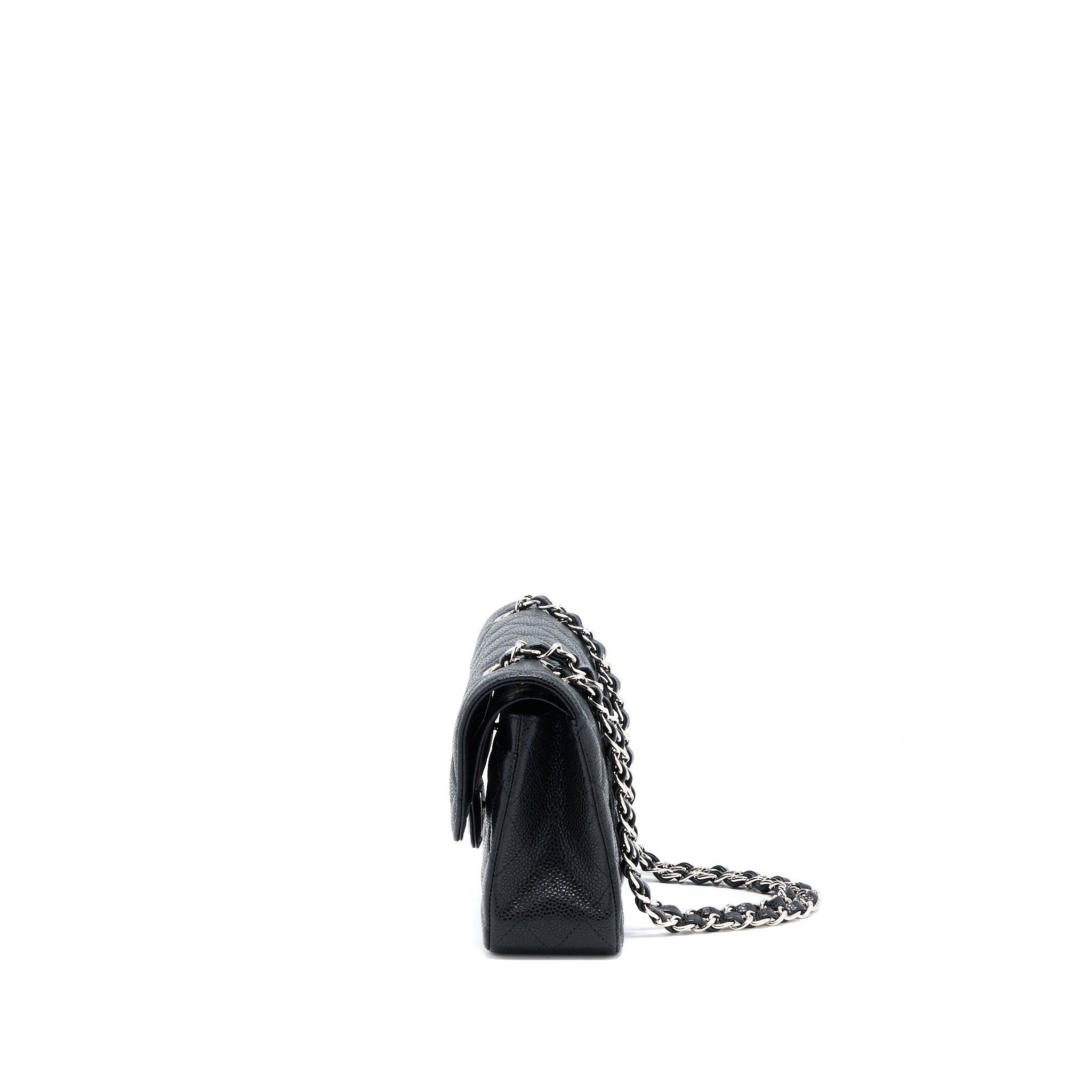 Chanel Small Classic Flap Bag Caviar Black (Microchip)